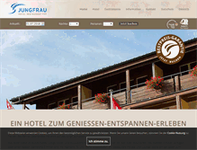 Tablet Screenshot of jungfrau-hotel.ch